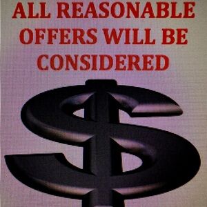 Open to reasonable offers…